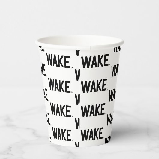 Wake Forest-universiteit | Wake Wordmark Papieren Bekers (Rechts)