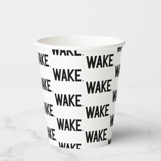 Wake Forest-universiteit | Wake Wordmark Papieren Bekers (Voorkant)