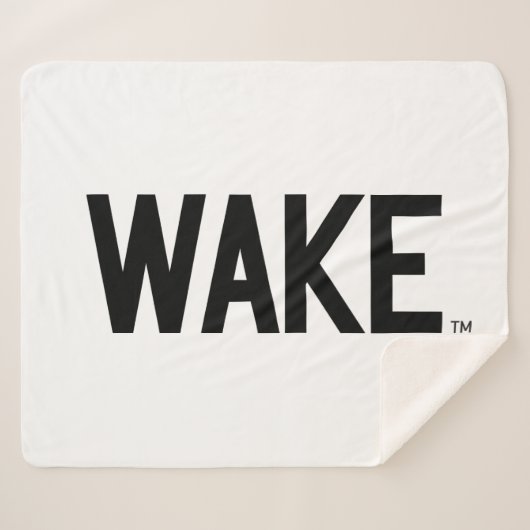 Wake Forest-universiteit | Wake Wordmark Sherpa Deken (Voorkant (horizontaal))