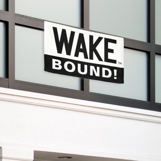 Wake Forest-universiteit | Wake Wordmark Spandoek (Buitenkant Gebouw)