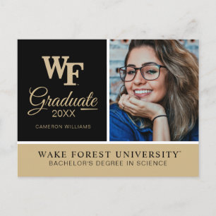 Wake Forest-universiteit WF Aankondigingskaart