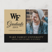 Wake Forest-universiteit | WF Aankondigingskaart (Voorkant)