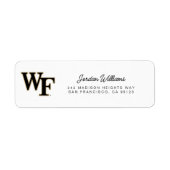 Wake Forest-universiteit | WF Etiket (Voorkant)