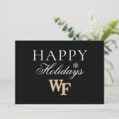 Wake Forest-universiteit | WF Feestdagenkaart (Staand voorkant)