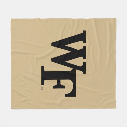 Wake Forest-universiteit | WF Fleece Deken (Voorkant (Horizontaal))