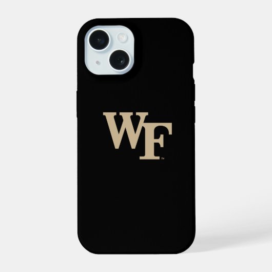Wake Forest-universiteit | WF iPhone 15 Hoesje (Achterkant)