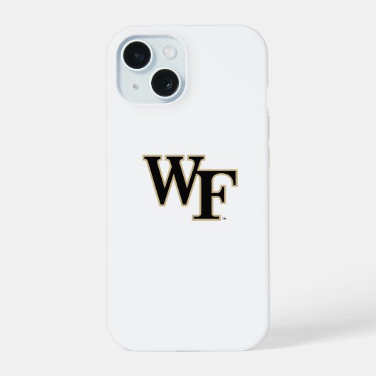 Wake Forest-universiteit | WF iPhone 15 Hoesje (Achterkant)