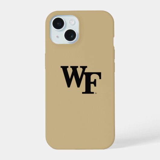 Wake Forest-universiteit | WF iPhone 15 Hoesje (Achterkant)
