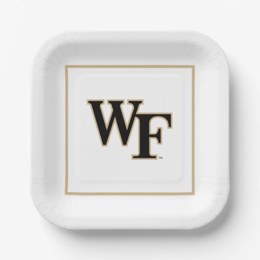 Wake Forest-universiteit | WF Papieren Bordje (Voorkant)