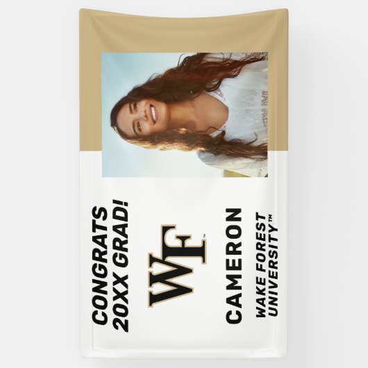 Wake Forest-universiteit | WF Spandoek (Verticaal)