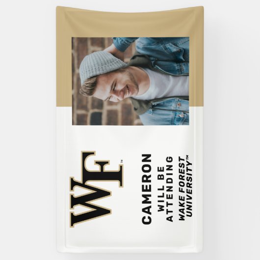 Wake Forest-universiteit | WF Spandoek (Verticaal)