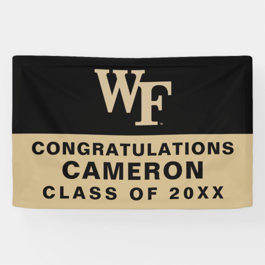 Wake Forest-universiteit | WF Spandoek (Horizontaal)