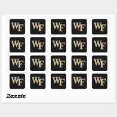 Wake Forest-universiteit | WF Vierkante Sticker (Vel)