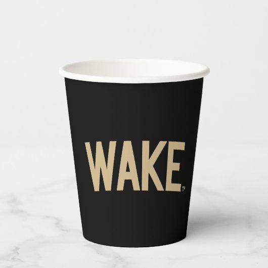 Wake Forest-universiteit | Zogboog Papieren Bekers (Achterkant)