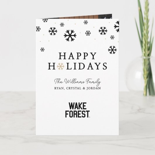 Wake Forest University | Wake Forest Feestdagen Kaart (Voorkant)