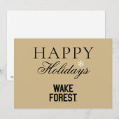 Wake Forest University | Wake Forest Feestdagenkaart (Voorkant / Achterkant)