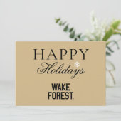 Wake Forest University | Wake Forest Feestdagenkaart (Staand voorkant)