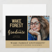 Wake Forest University | Wake Forest Kaart (Voorkant / Achterkant)