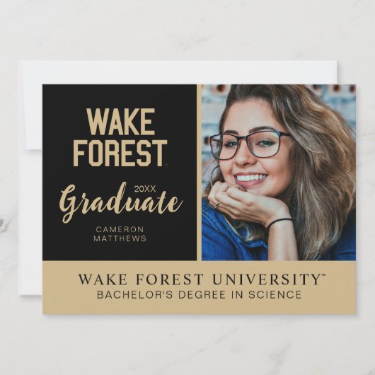 Wake Forest University | Wake Forest Kaart (Voorkant)