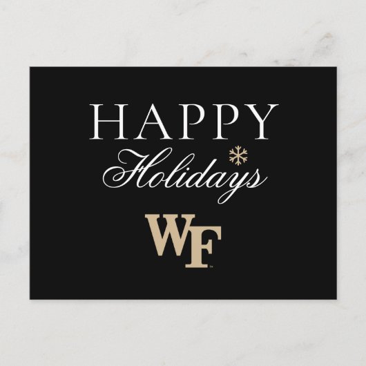 Wake Forest University | WF Feestdagenkaart (Voorkant)