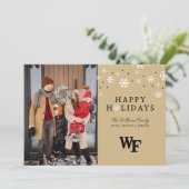 Wake Forest University | WF Feestdagenkaart (Staand voorkant)