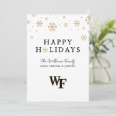 Wake Forest University | WF Feestdagenkaart (Staand voorkant)