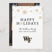Wake Forest University | WF Feestdagenkaart (Voorkant / Achterkant)