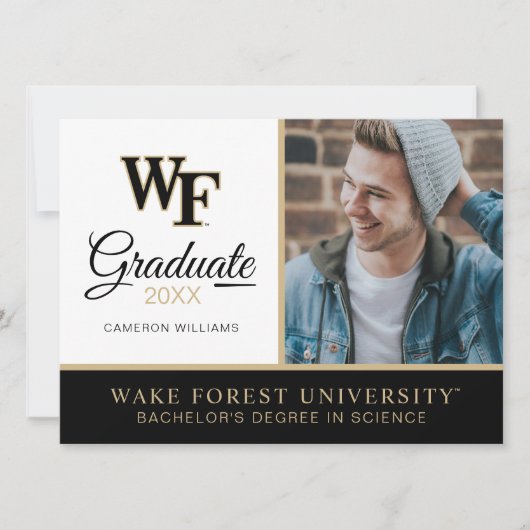 Wake Forest University | WF Kaart (Voorkant)