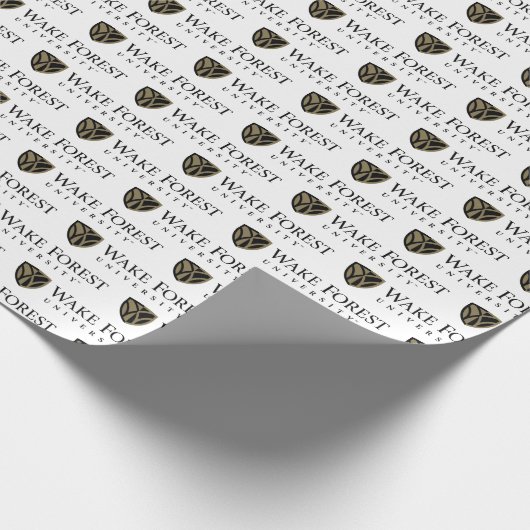 Wake Forest University Wordmark Cadeaupapier (Hoek)
