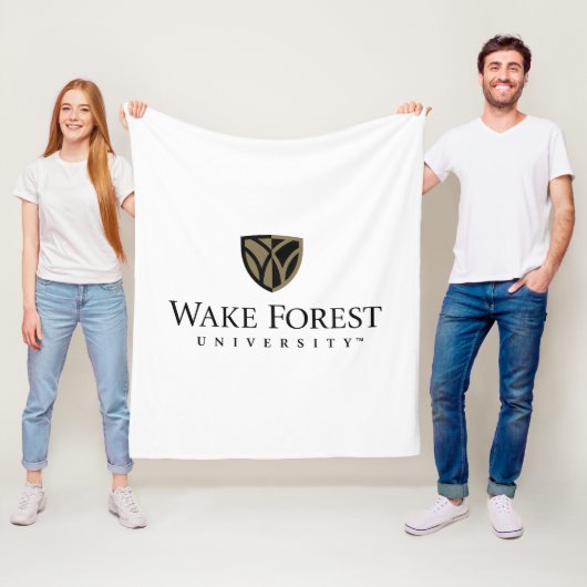 Wake Forest University Wordmark Fleece Deken (In situ)