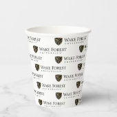 Wake Forest University Wordmark Papieren Bekers (Voorkant)