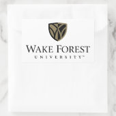 Wake Forest University Wordmark Rechthoekige Sticker (Tas)