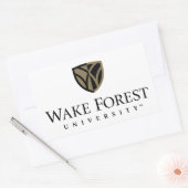 Wake Forest University Wordmark Rechthoekige Sticker (Envelop)