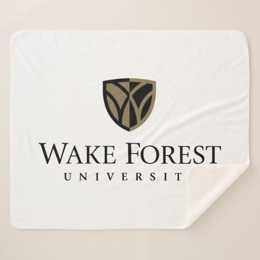 Wake Forest University Wordmark Sherpa Deken (Voorkant (horizontaal))
