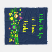 Wake me in twee weken grappige prijsverlaging fleece deken (Voorkant (Horizontaal))