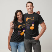 Wake Me When Its Halloween Cute Pumpkin Sleeping K T-shirt (Unisex)