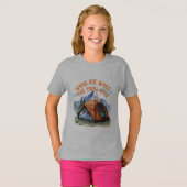 WAKE ME WHEN THE TRAIL ENDS.” – LAZY CAMPER TEE T-SHIRT (Voorkant volledig)