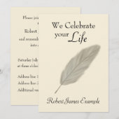  Wake / Memorial / Begrafenis (Sepia) Kaart (Voorkant / Achterkant)