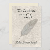 Wake / Memorial (Stone Effect) Kaart (Voorkant / Achterkant)