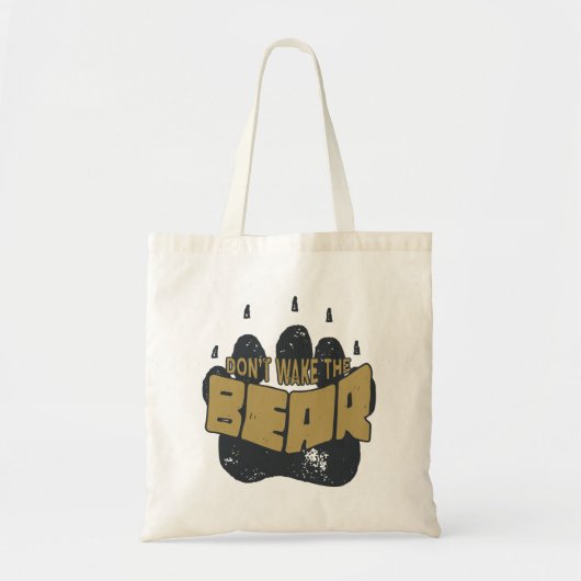 Wake niet op het Beer Tote Bag (Voorkant)