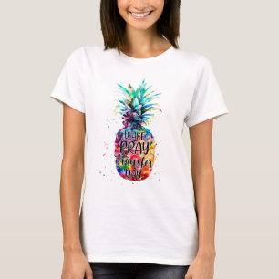 Wake Pray Transfer Dag IVF Awareness Baby Infertil T-shirt