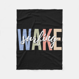 Wake Surfing Wakesurf Wake Surfer Surfing Boat _1  Fleece Deken