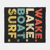 Wake Surfred Wake Surf Wake Surfing Rope Surf Fleece Deken (Voorkant (Horizontaal))