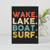 Wake Surfred Wake Surf Wake Surfing Rope Surf Kaart (Staand voorkant)