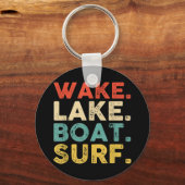 Wake Surfred Wake Surf Wake Surfing Rope Surf Sleutelhanger (Voorkant)