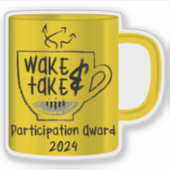 Wake & Take 2024 Deelname Award Sticker (Voorkant)