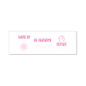 Wake Up Be Awesome Repeat Positive Message Zelfinktende Stempel (Design)