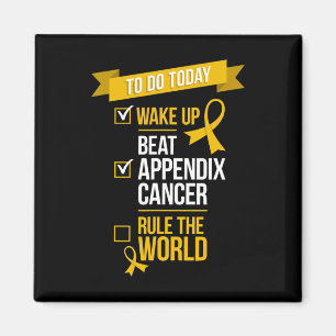Wake Up Beat Appendix Kanker Regel de Wereld 1 Magneet