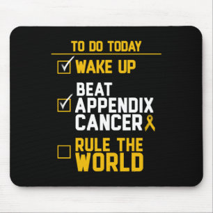 Wake Up Beat Appendix Kanker Regel de wereld Muismat