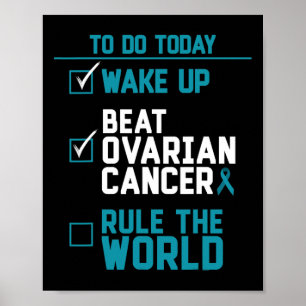 Wake Up Beat Ovariumkanker Regeren De Wereld Poster